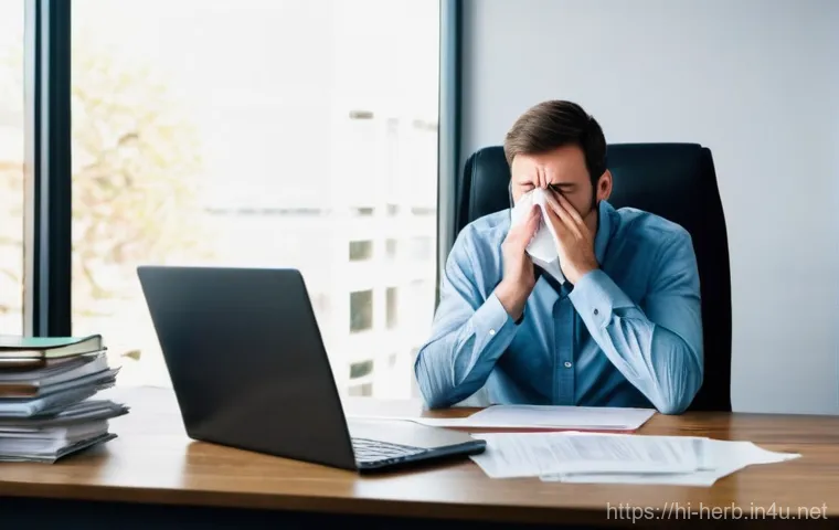 한방병원에서의 비염 치료 - Prompt 1: Before Hanbang - The Struggle with Allergic Rhinitis**